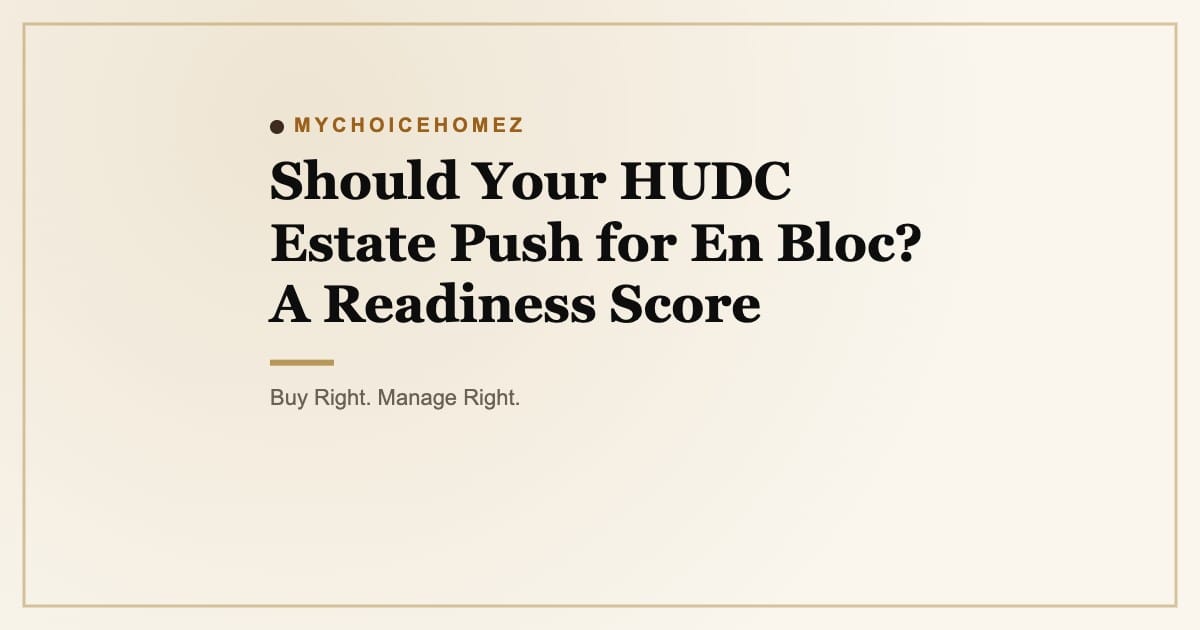 Should Your HUDC Estate Push for En Bloc? A Readiness Score
