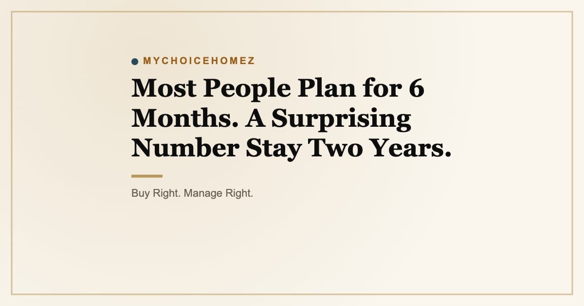 Most People Plan for 6 Months. A Surprising Number Stay Two Years.
