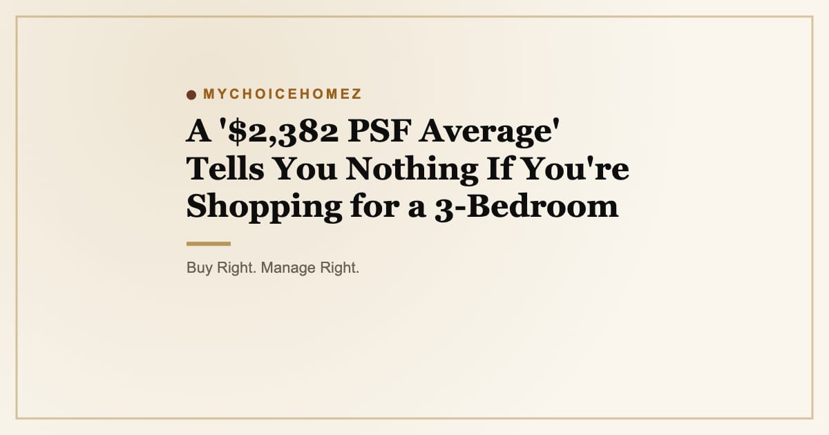 Cover graphic for 'Lentor & Upper Thomson: Why Smaller Units Rent For More' | MyChoiceHomez