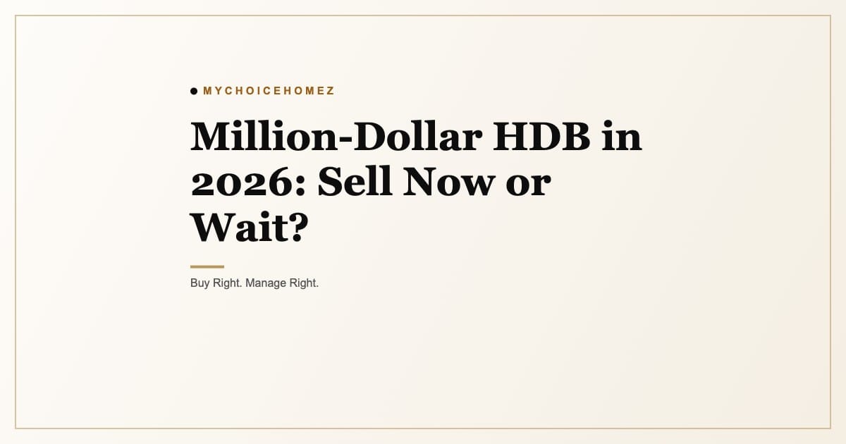 Million-Dollar HDB in 2026: Sell Now or Wait?